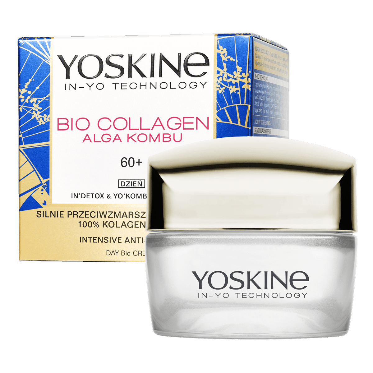 Bio Collagen krem do twarzy na dzień 60+ z kolagenem morskim, algą Kombu, korzeniem cykorii i olejem macadamia