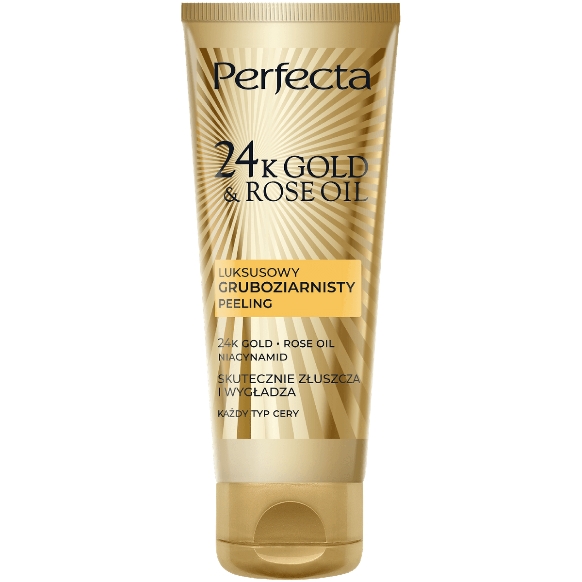 24K Gold&Rose Oil Luksusowy gruboziarnisty peeling do twarzy