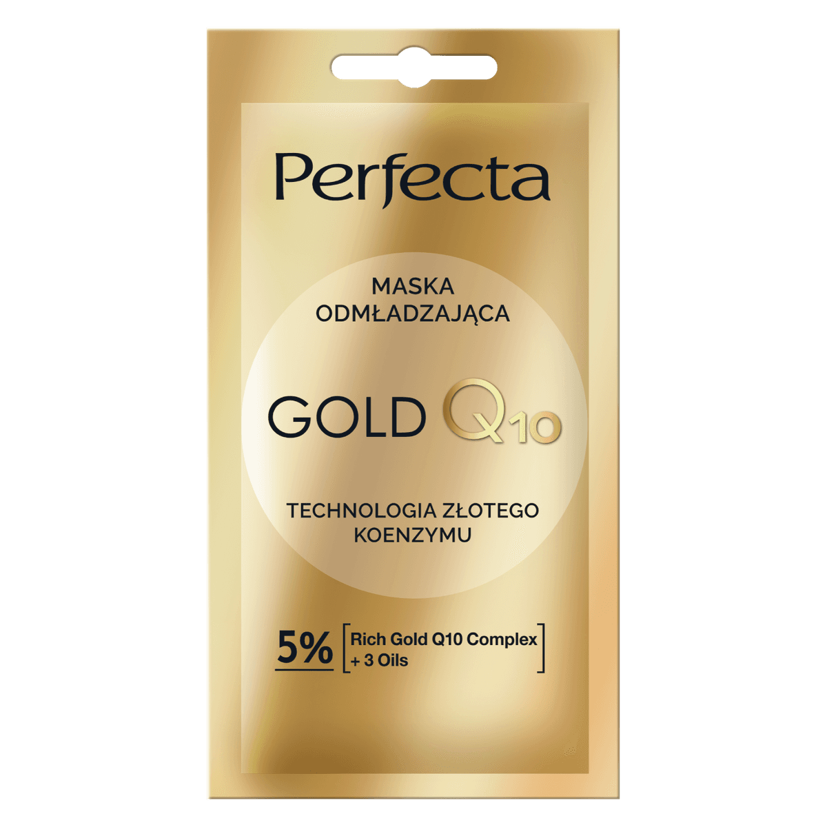 Gold Q10 Maska do twarzy odmładzająca
