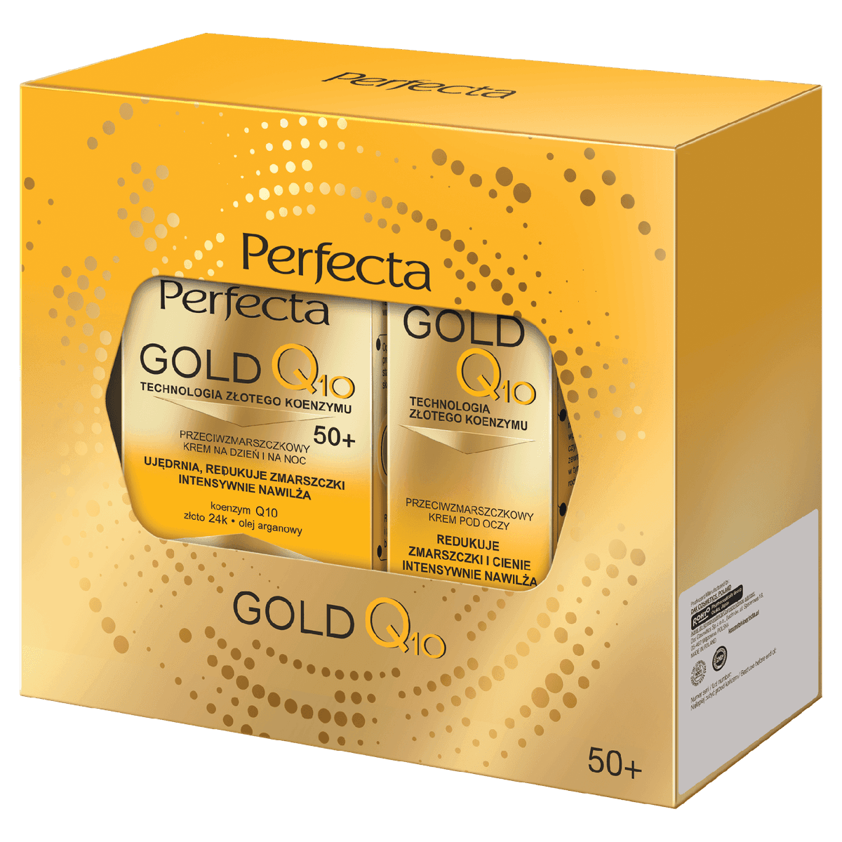 Zestaw Perfecta Gold Q10 Krem do twarzy 50+ i Krem pod oczy