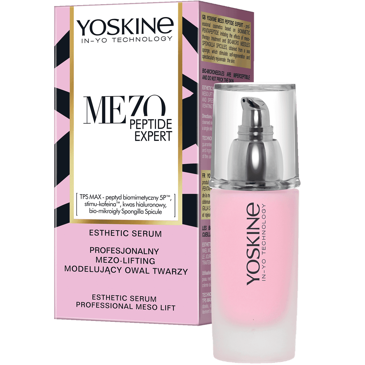 Mezo Peptide Expert serum do twarzy modelujące owal z peptydem biomimetycznym 5P™, bio-mikroigłami i technologią TPS MAX