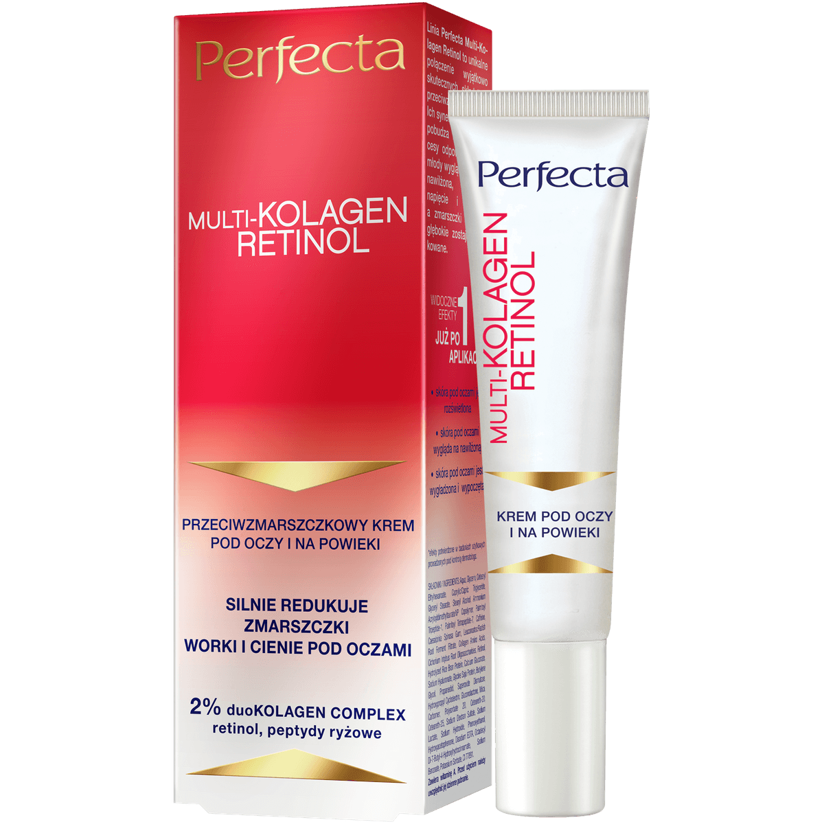 Multikolagen Retinol Przeciwzmarszczkowy krem pod oczy i na powieki