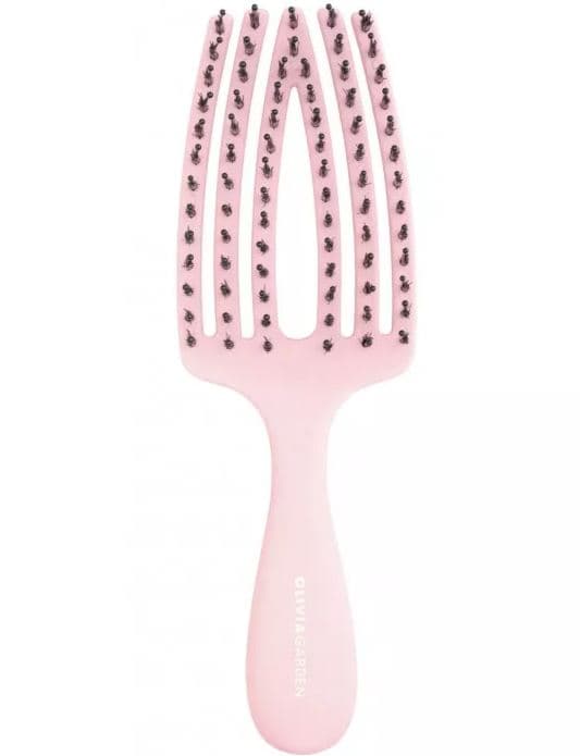 Szczotka do włosów olivia garden finger brush care mini kids różowa