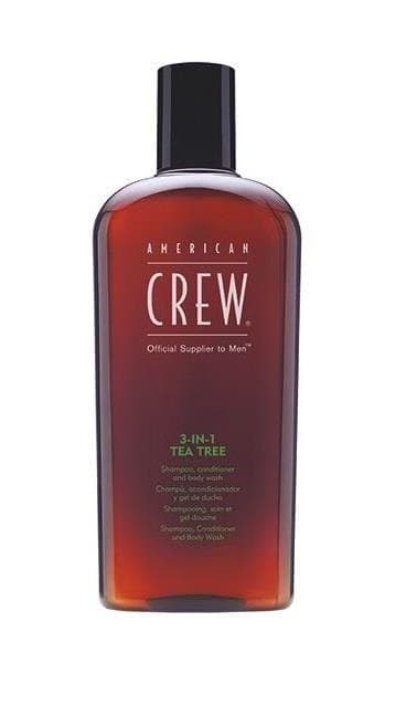 merican Crew Classic Tea Tree 3w1 Szampon, Odżywka, Żel do Kąpieli z Dodatkiem Olejku z Drzewa Herbacianego