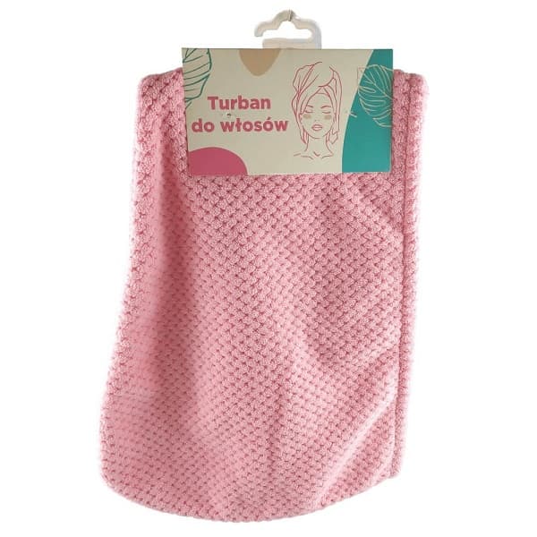 Turban do włosów-Pink