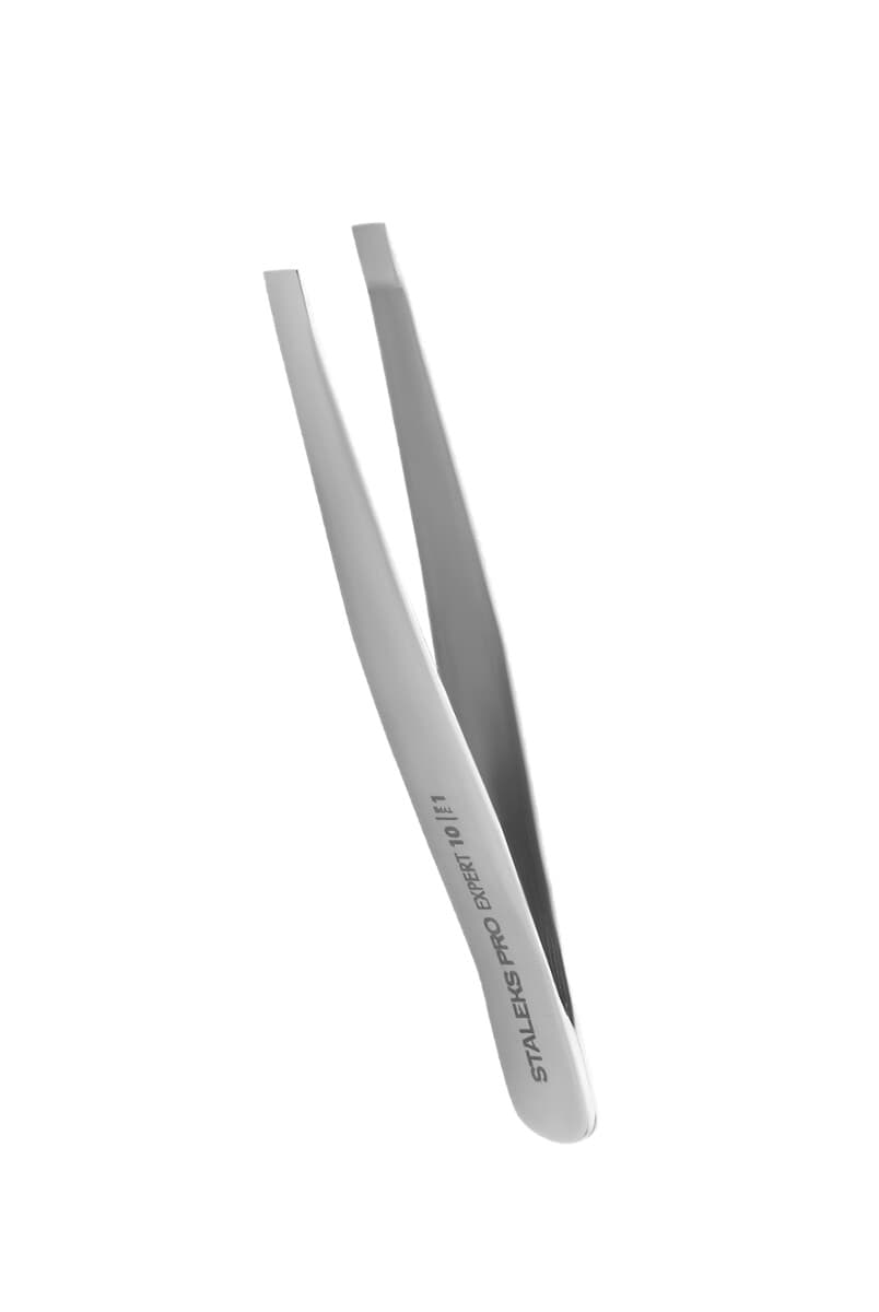 Pęseta do brwi szeroka prosta EXPERT 10 TYPE 1