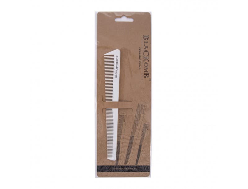 BlackComb Ceramiczny Grzebień Fryzjerski Do Strzyżeń Skośny CK0108