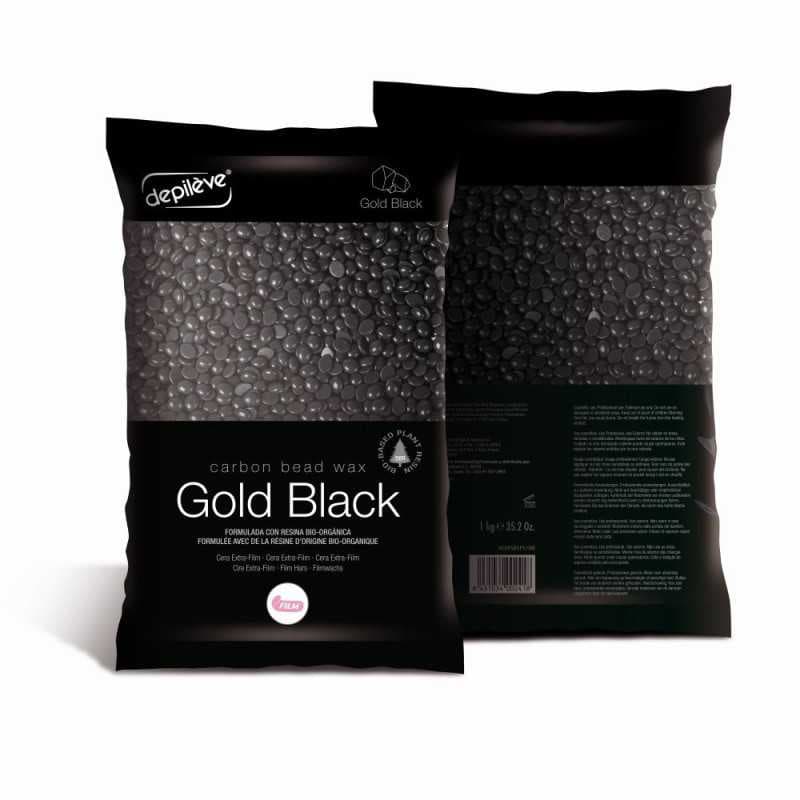 Gold Black Carbon Wax Wosk tradycyjny z węglem w granulkach