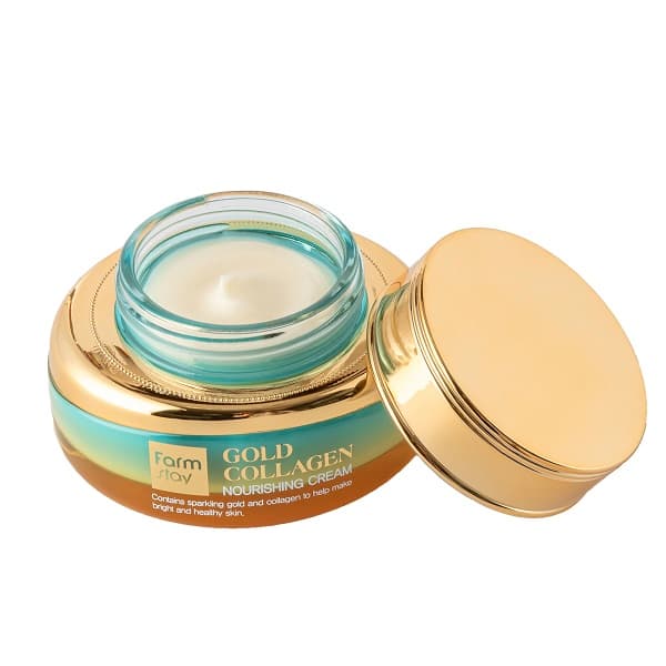 FARMSTAY GOLD COLLAGEN Krem do twarzy z kolagenem i złotem