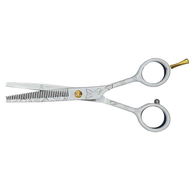 Degażówki fryzjerskie Ice Professional Line Butterfly White 5.5"
