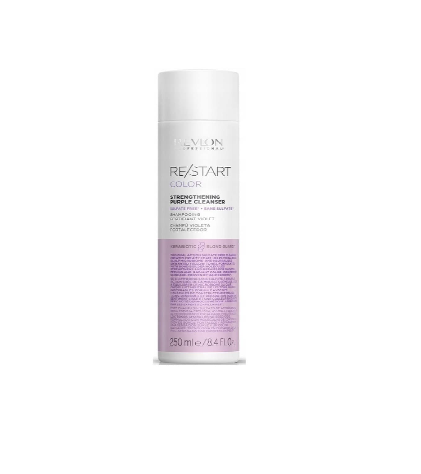 Revlon Restart Color Purple Wzmacniający szampon do włosów blond