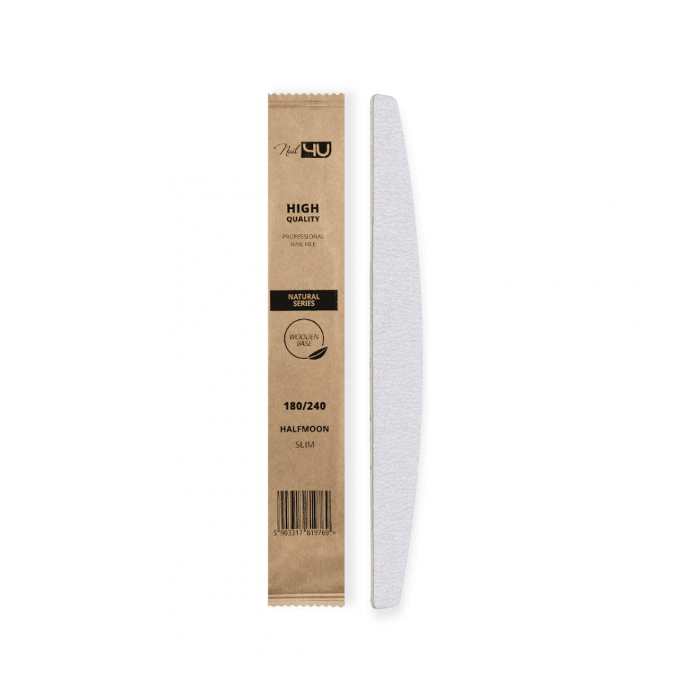 4u Nails Pilnik slim Natural łódka 100/180