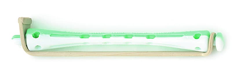 wałki do trwałej ondulacji biało-zielone 6mm