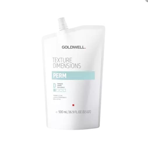 Texture Dimensions, lotion do trwałej ondulacji dla włosów z umiarkowaną ilością pasemek, D-Damaged