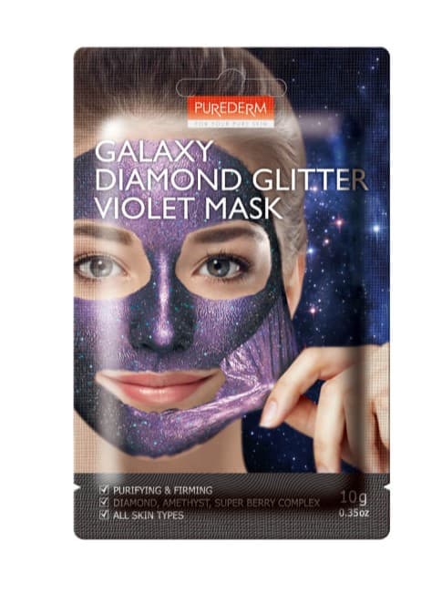 Maseczka do twarzy peel-off z ametystem „Diamentowy blask”