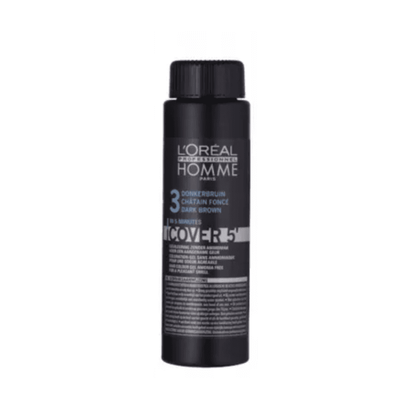 Loreal Homme Cover 5, żel do koloryzacji włosów dla mężczyzn nr 3