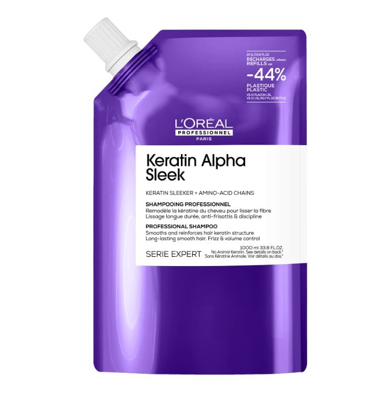 Professionnel Keratin Alpha Sleek Szampon wygładzający REFILL