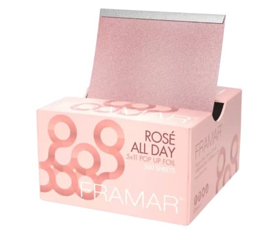 Pop Up 5Rosé All Day, Folia fryzjerska aluminiowa w paskach