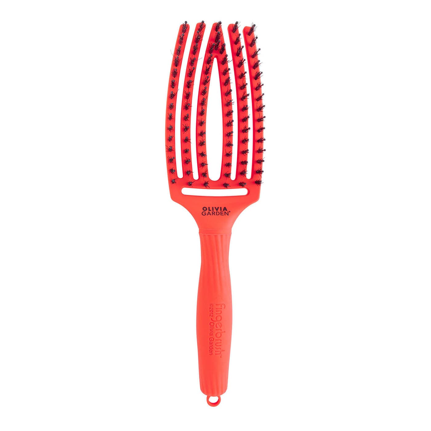 Szczotka Olivia Garden Fingerbrush Orange Neon - szczotka z włosiem dzika