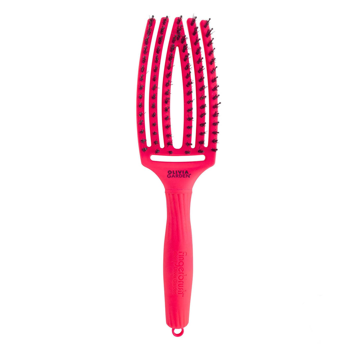 Szczotka Olivia Garden Fingerbrush Pink Neon szczotka z włosiem dzika