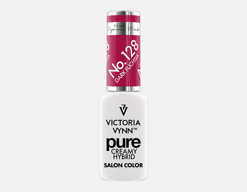 Pure Creamy Hybrid Lakier hybrydowy 128 Dark Fuchsia
