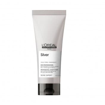 LOREAL Seria Expert Silver Conditionerl - Odżywka do włosów mocno rozjaśnionych lub siwych, eliminuje niepożądany żółty odcień