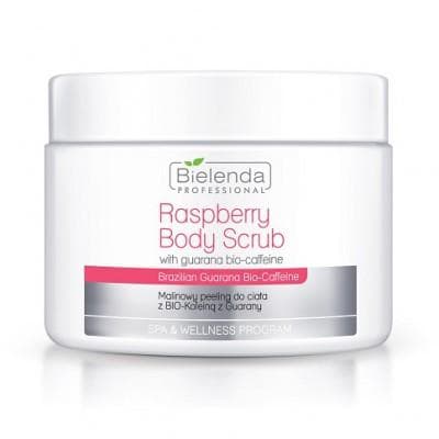Malinowy peeling do ciała z bio kofeiną z Guarany