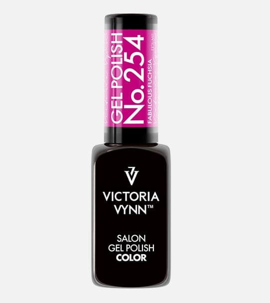Gel Polish Color Lakier hybrydowy 254 Fabulous Fuchsia