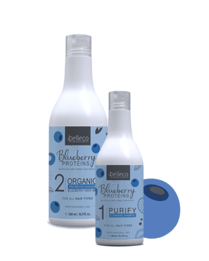 ORGANICZNE PROTEINY JAGODOWE, mały zestaw ( Proteiny+ Szampon )