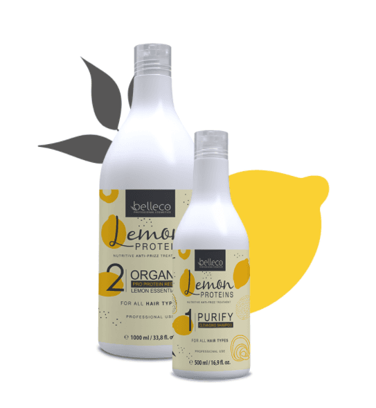 ORGANICZNE PROTEINY CYTRYNOWE, duży zestaw ( Proteiny+ Szampon )