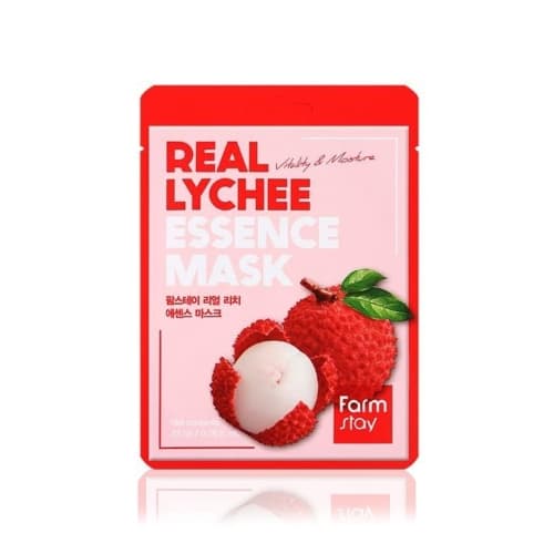 Farmstay Real Lychee Essence Mask - Maska z Ekstraktem z Liczi