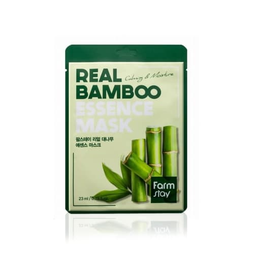 Farmstay Real Bamboo Essence Mask - Maska z Ekstraktem z Bambusa