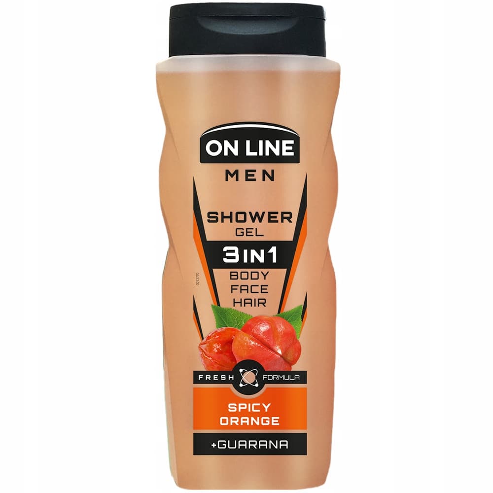 Men Męski Żel Pod Prysznic 3w1 Twarz Ciało Włosy Spicy Orange