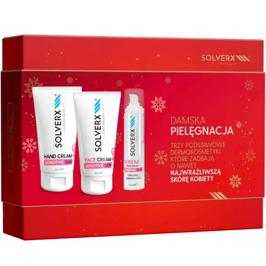 SENSITIVE SKIN Zestaw Prezentowy 3 Kosmetyków Krem Twarz Dłonie
