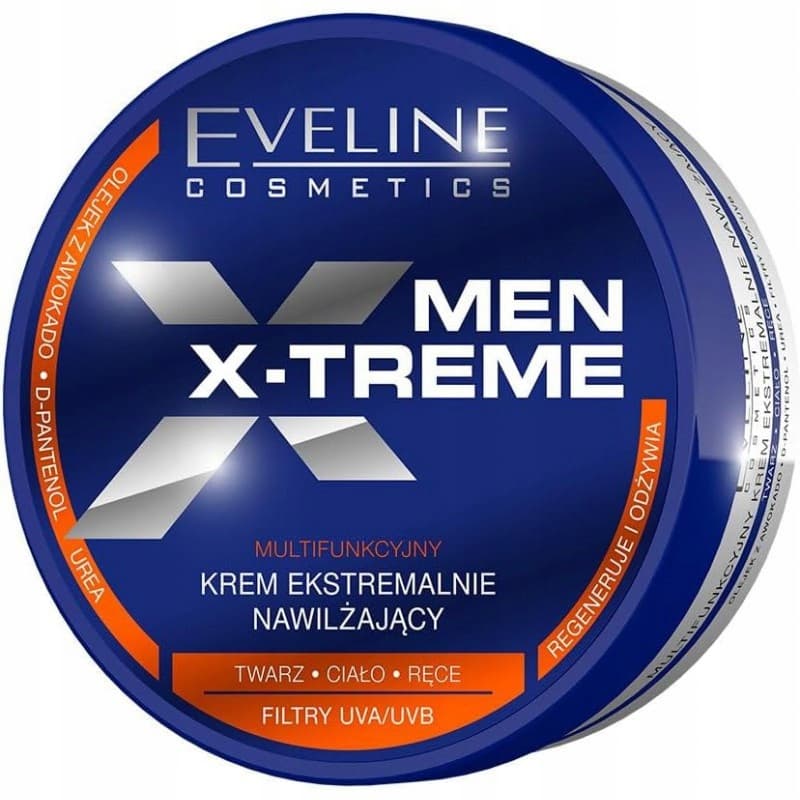 Eveline Men X-Treme, multifunkcyjny krem ekstremalnie nawilżający do twarzy i ciała