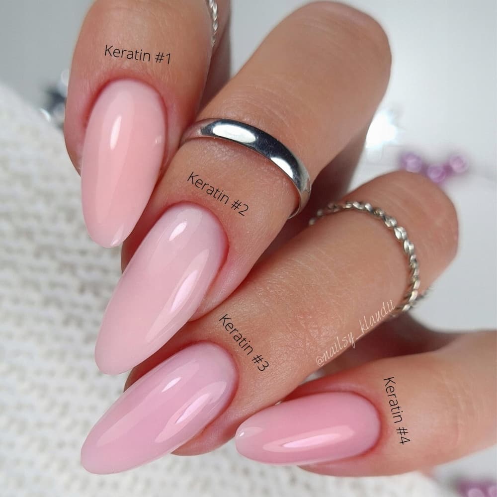 Extend Care 5in1 Keratin Baza Hybrydowa Do Paznokci Róż Nude 1