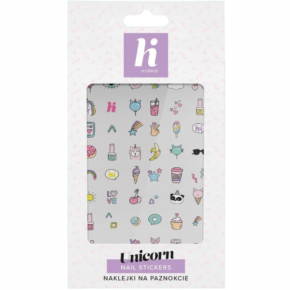 Nail Stickers Unicorn Naklejki Na Paznokcie Kolorowe