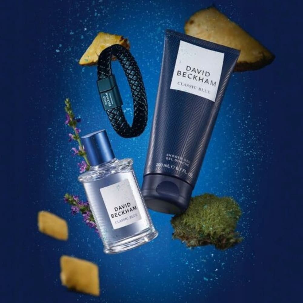 David Beckham Classic Blue Zestaw Prezentowy Kosmetyków EDT Żel Bransoletka