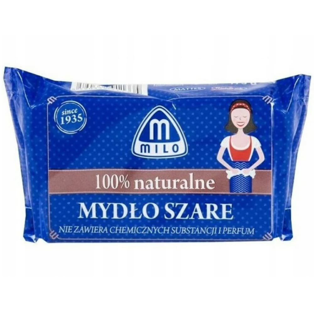 Milo Naturalne Mydło Szare w Kostce Do Ciała i Tkanin Bezzapachowe