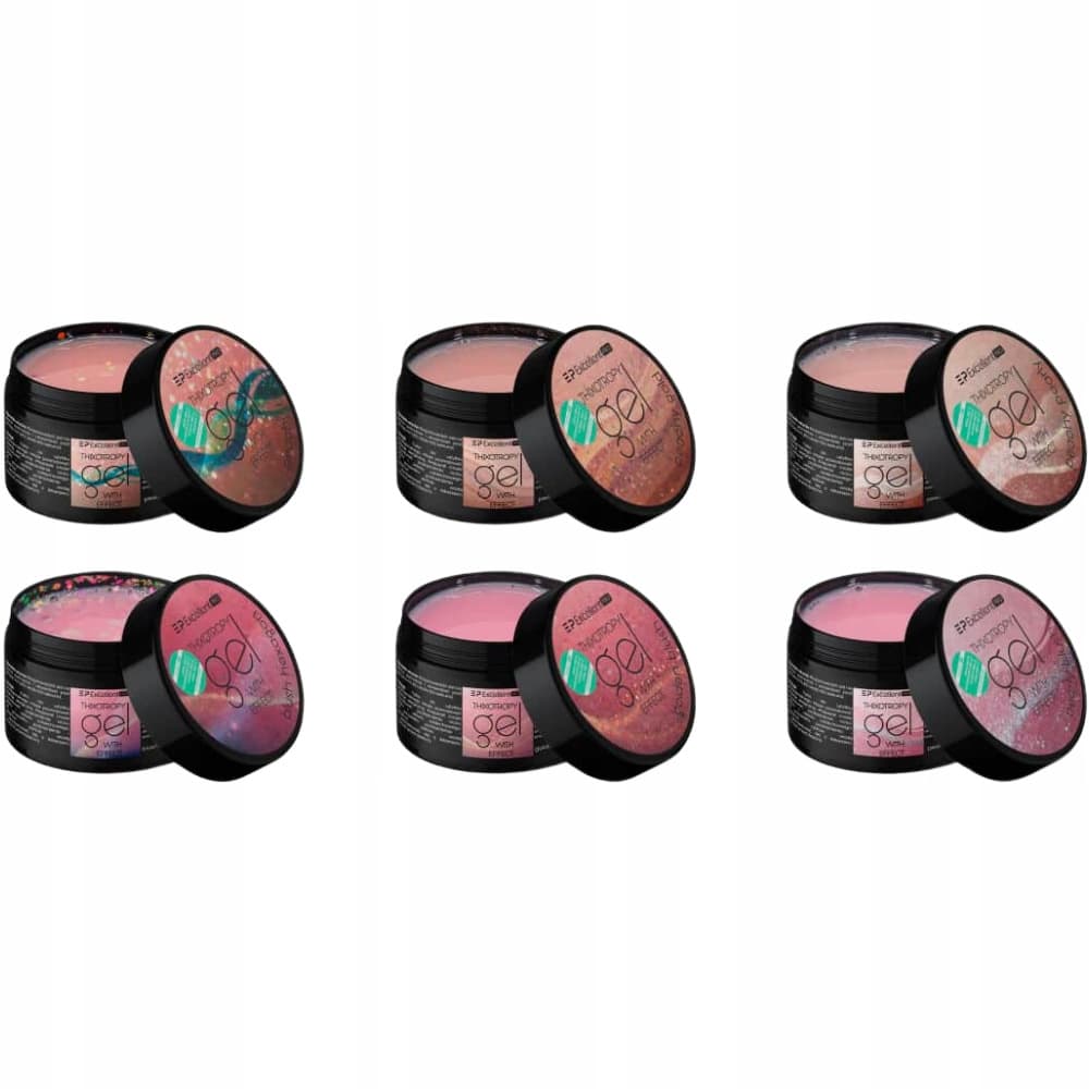 Effect Budujący Żel Do Paznokci z Folią Blush Hexagon