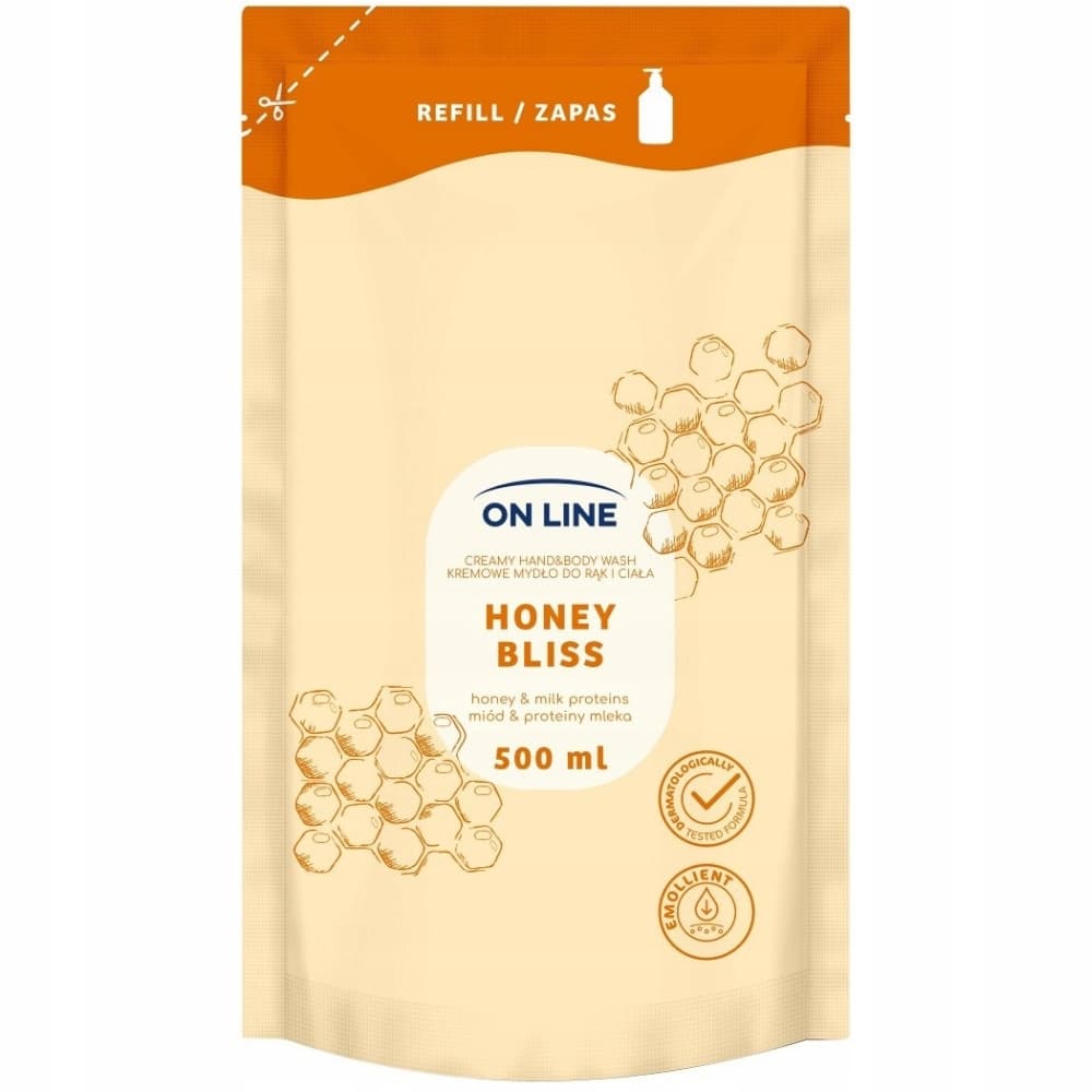 Kremowe Mydło w Płynie Do Rąk Ciała Uzupełniające Honey Bliss