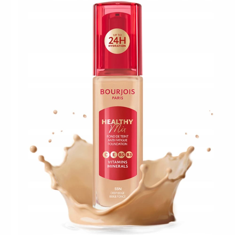 Healthy Mix rozświetlający podkład nawilżający 24 godz. odcień 55N Deep Beige