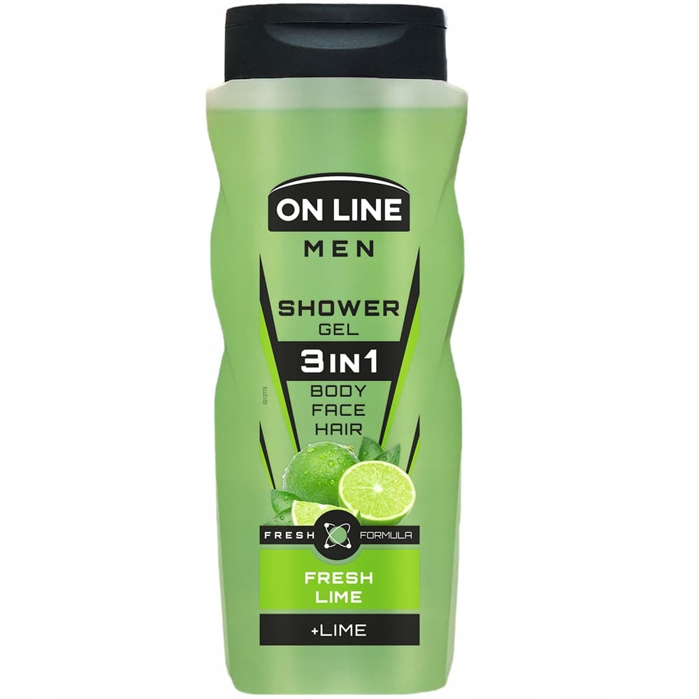 Men Męski Żel Pod Prysznic 3w1 Twarz Ciało Włosy Fresh Lime