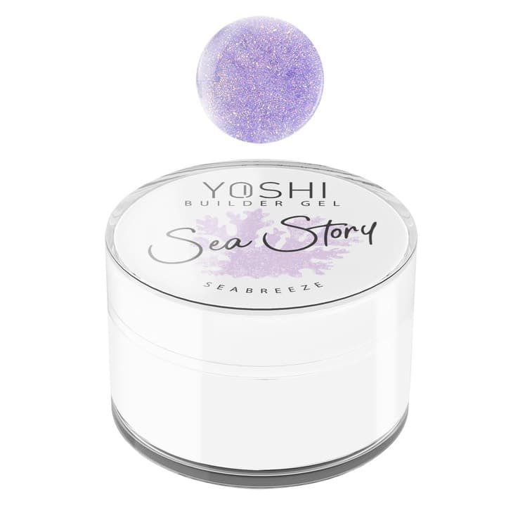 Żel Budujący UV LED Sea Story Sea Breeze z Drobinkami Fioletowy