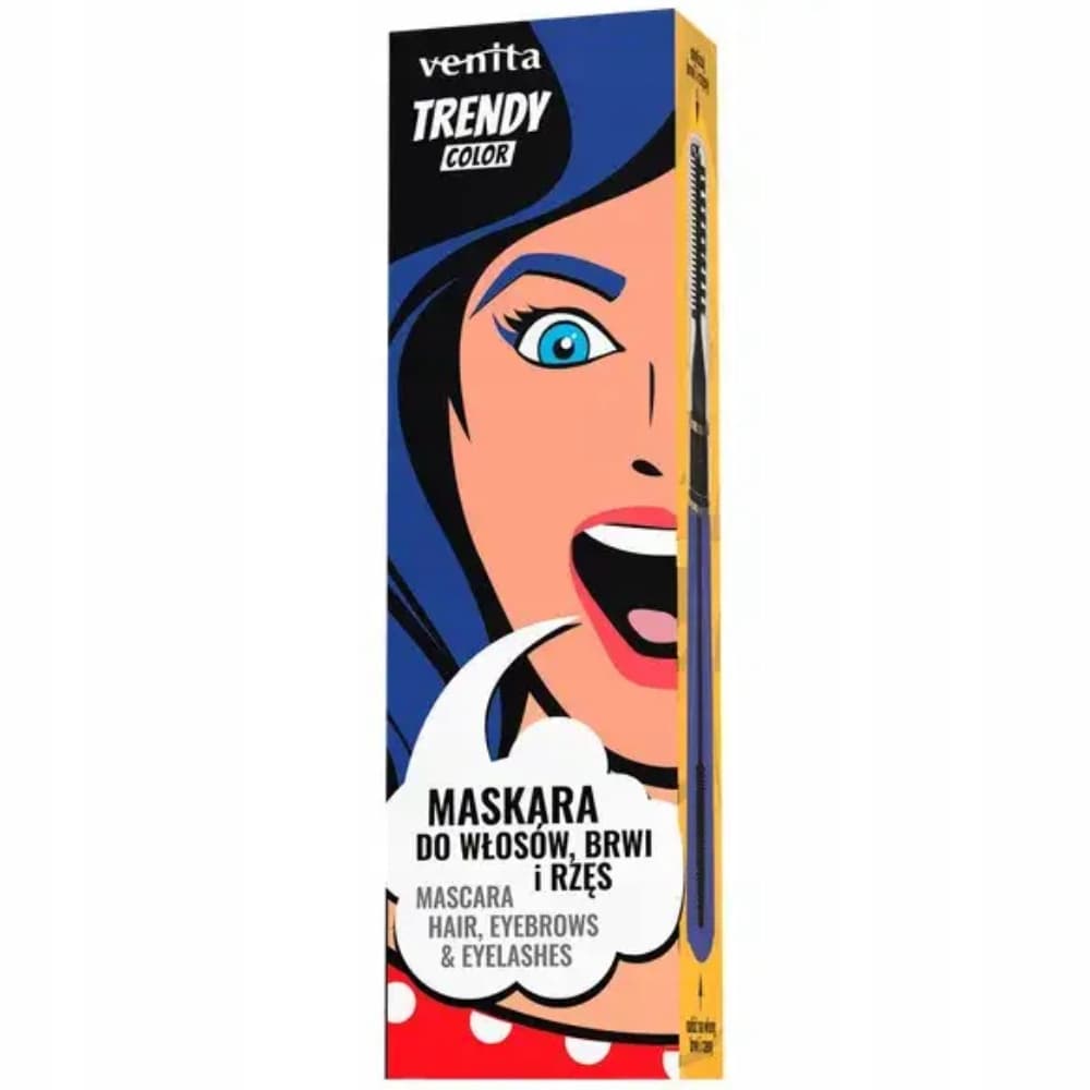 Trendy Color 3w1 Maskara Do Rzęs Brwi Włosów 39 Kosmiczny Błękit