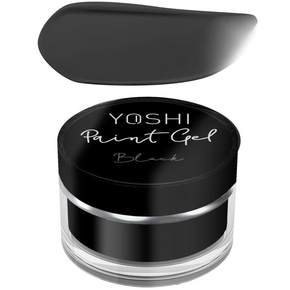 Paint Gel UV LED Black Żel Do Paznokci Zdobień Płaskich Czarny