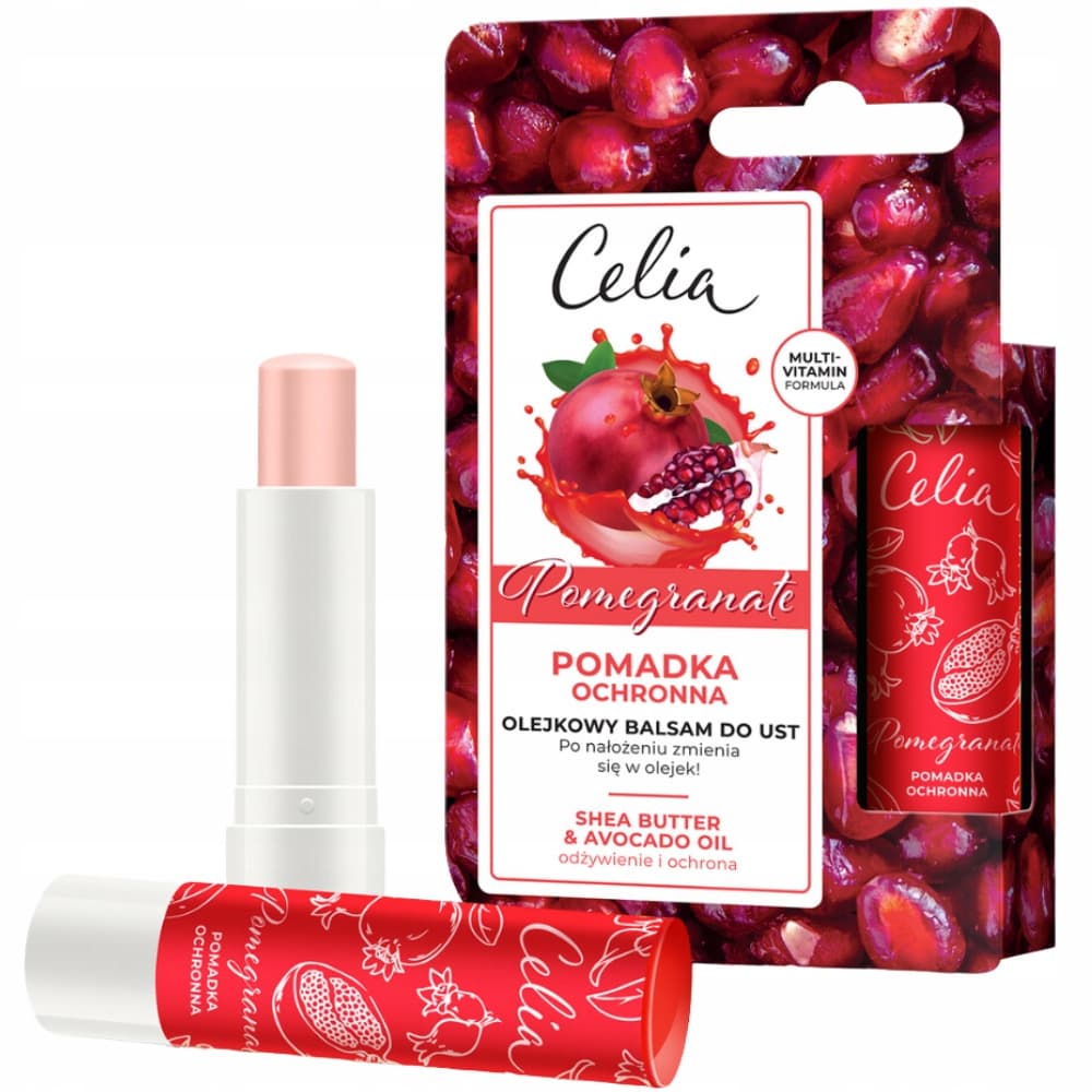 Nawilżająca Pomadka Ochronna Bezbarwny Olejkowy Balsam Do Ust Granat