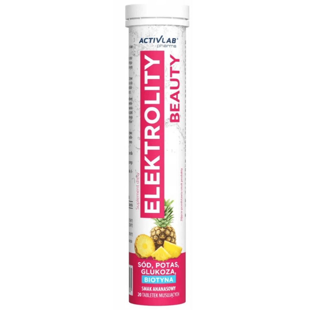 Elektrolity Beauty Ananas Kwas Hialuronowy Biotyna Skóra