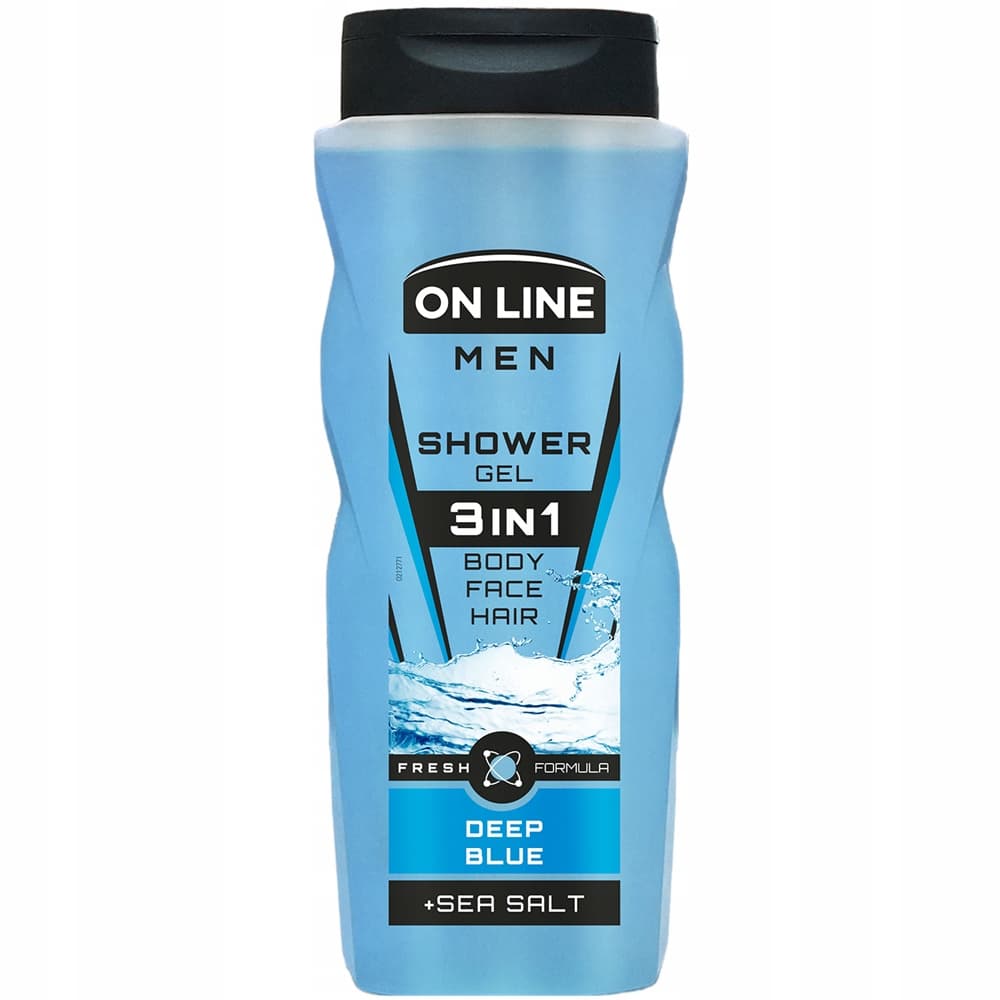 Men Męski Żel Pod Prysznic 3w1 Twarz Ciało Włosy Deep Blue