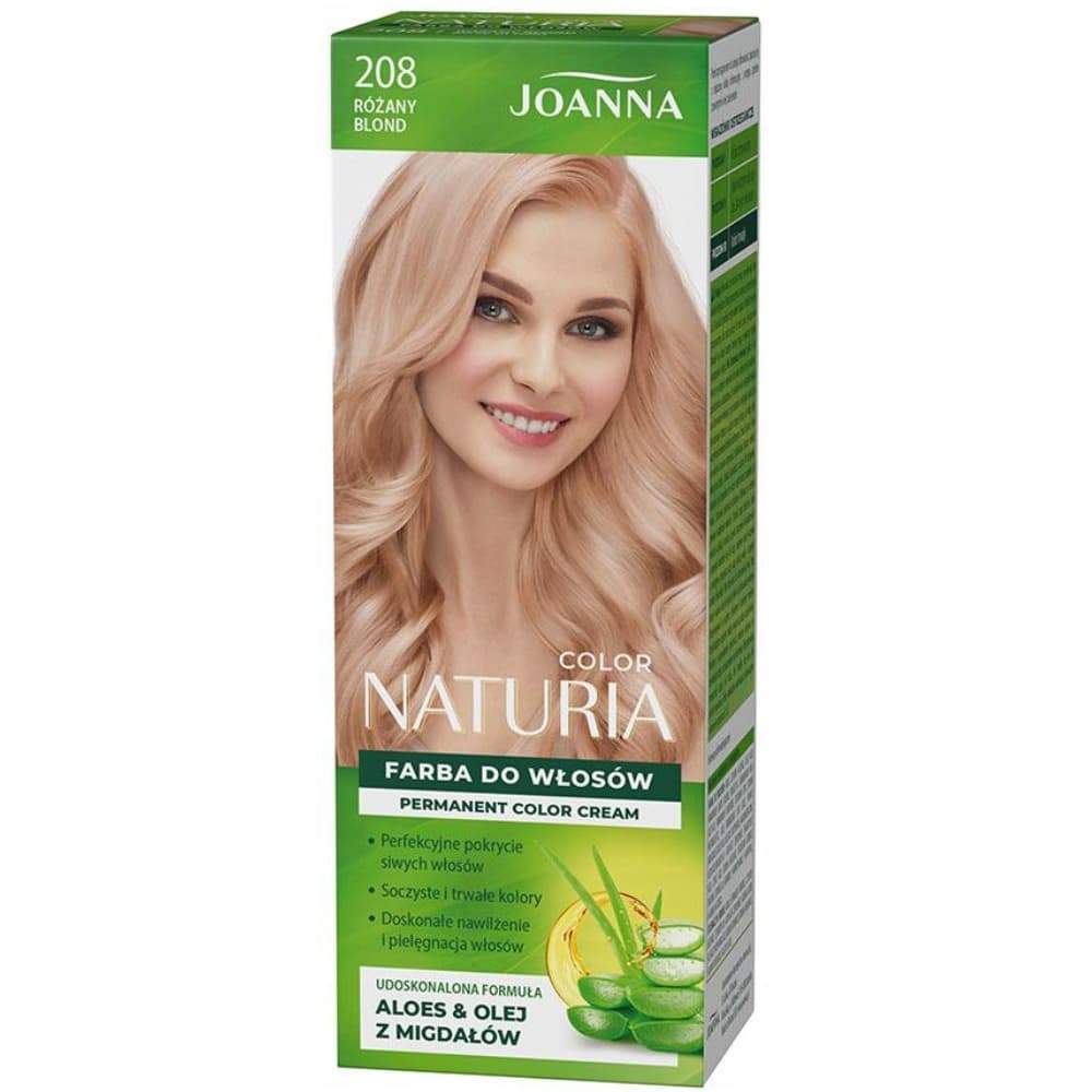 Naturia Color Nawilżająca Farba Do Włosów Aloes 208 Różany Blond